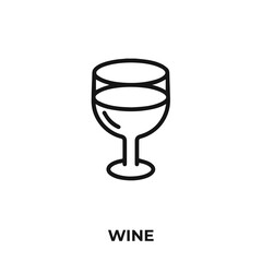 wine icon vector. wine icon vector symbol illustration. Modern simple vector icon for your design.