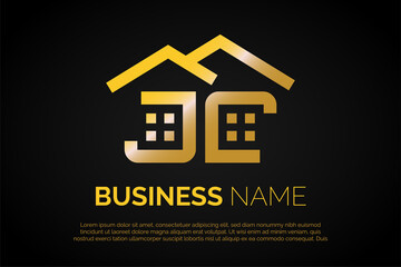 Logo Template Building Monogram J