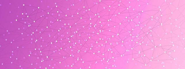 Pink network technology concept background