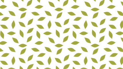 Leaf pattern wallpaper. Green tea pattern.