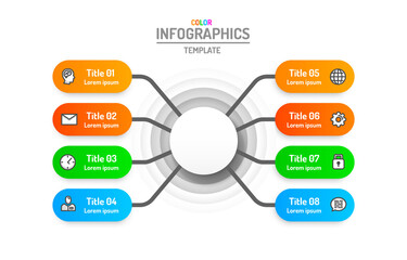 Infographics creative concept, business info templates option, data label plan.