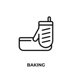 baking icon vector. baking icon vector symbol illustration. Modern simple vector icon for your design.