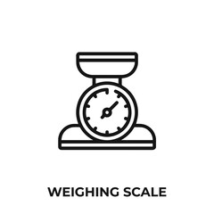 weighing scale icon vector. weighing scale icon vector symbol illustration. Modern simple vector icon for your design.