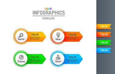 Infographics creative concept, business info templates option, data label plan.