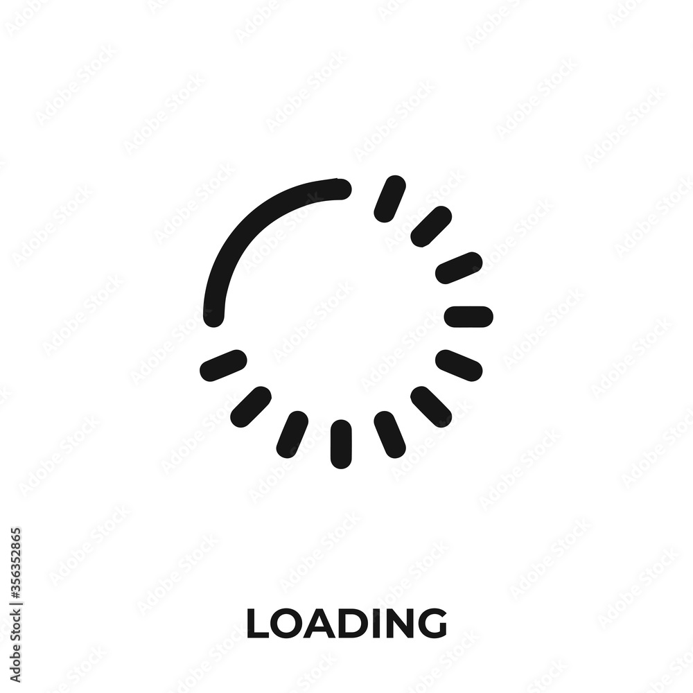 Poster loading icon vector. loading icon vector symbol illustration. modern simple vector icon for your des