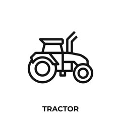 tractor icon vector. tractor icon vector symbol illustration. Modern simple vector icon for your design.