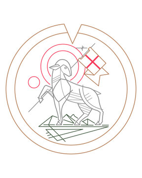 Lamb of God symbol illustration