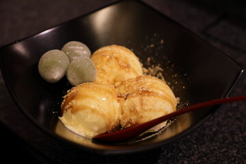 居酒屋の和スイーツ、バニラアイス