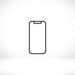 Smartphone icon in trendy flat style. Mobile phone icon. Phone symbol for your website design, smartphone smartphone logo, application in the phone. Vector illustration, EPS 10.