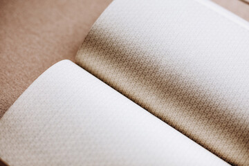 expanded book blank for inscription with texture