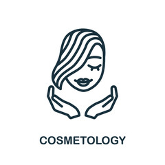 Cosmetology icon. Monochrome simple Cosmetology icon for templates, web design and infographics