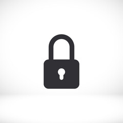 lock icon. Vector  Eps 10 . Lorem Ipsum Flat Design padlock
