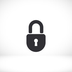 lock icon. Vector  Eps 10 . Lorem Ipsum Flat Design padlock