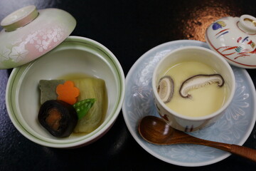 日本の旅館の料理