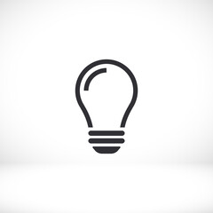 bulb icon Vector Eps 10 Lorem Ipsum Flat Design light  lamp symbol