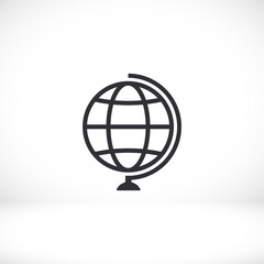 Obraz premium Globe icon Vector Eps 10 Lorem Ipsum Flat Design globe planet map vector