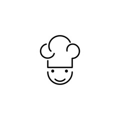 Hat chef food logo