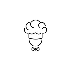 Hat chef food logo