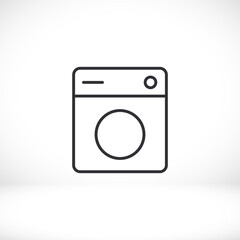 Washing machine icon. Vector  Eps 10 Flat Design wash home housework