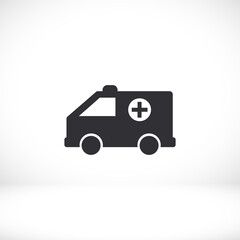 ambulance icon. Ambulance vector EPS 10. Lorem Ipsum Flat Design. medicine. help people. flat design style. made in the background for your swimming in any direction.