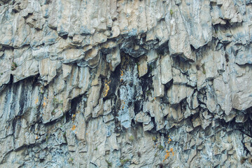 Blue rocks at the waterfall