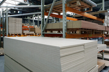 Piles of wood. Furniture industry. Netherlands