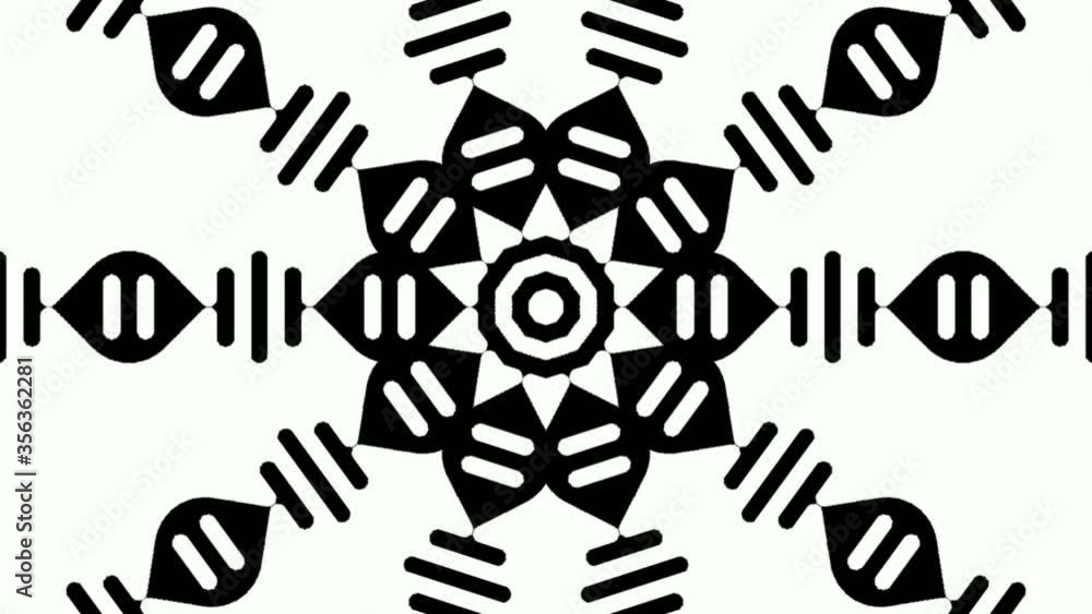 Poster effect of lines walking to the center of the frame. concept for video mapping.