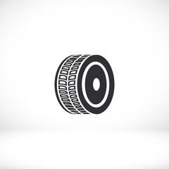 tyre - wheel car Icon Vector EPS 10. Car Wheel Drive Design Flat  Illustration