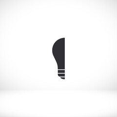 bulb icon Vector Eps 10 Lorem Ipsum Flat Design light  lamp symbol