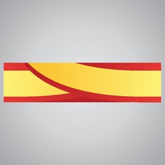 Obraz premium spain flag banner