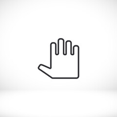 hand icon . Vector  Eps 10 . Lorem Ipsum Flat Design