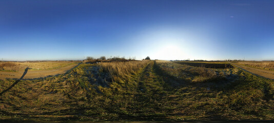 Village Spring Landscapes HDRI Panorama