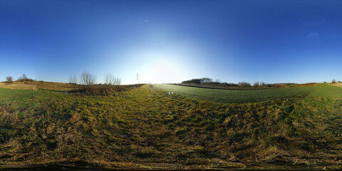 Village Spring Landscapes HDRI Panorama