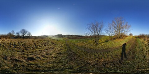 Village Spring Landscapes HDRI Panorama