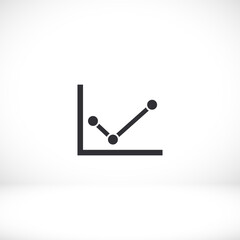 chart icon . Vector  Eps 10 . Lorem Ipsum Flat Design