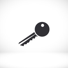 Key outline icon isolated on background. Key symbol for website design, Key mobile app, Key logo, user interface. Editable stroke. Vector illustration. Eps 10 check