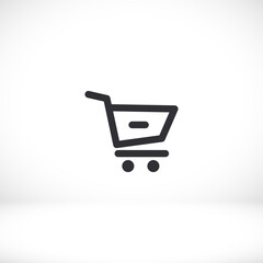 Remove from Shopping Cart  icon. Vector  Eps 10. Lorem Ipsum Flat Design