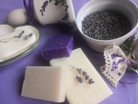 Natural healthcare with herbal soaps