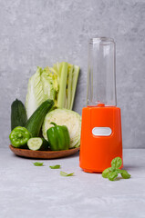 Cooking green vegetable smoothies