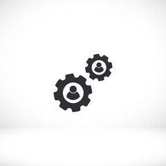 men settings icon. Vector  Eps 10 . Lorem Ipsum Flat Design