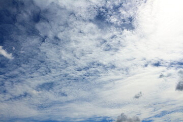 Blue sky and white clouds, beautiful nature