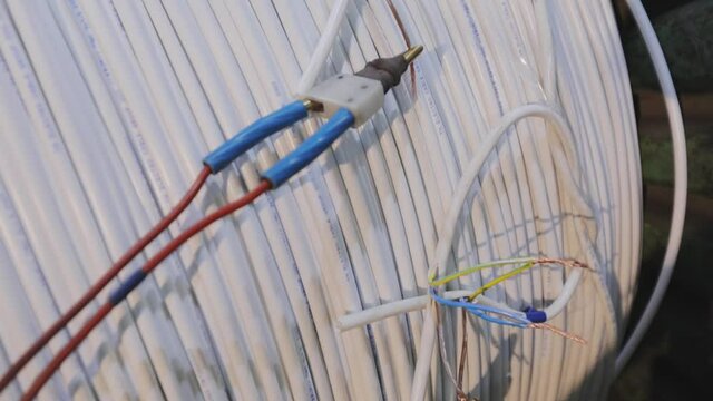 Testing wire quality in an ea factory, checking wire quality.