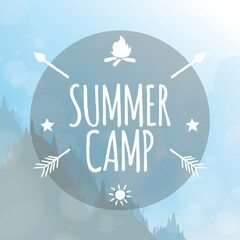 summer camp label