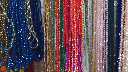Background with colorful shiny beads - Powered by Adobe