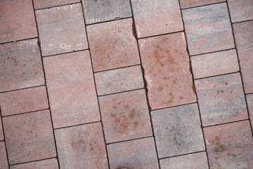 Background image of neatly laid paving tiles for the exterior