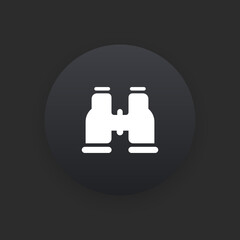 Binoculars -  Matte Black Web Button