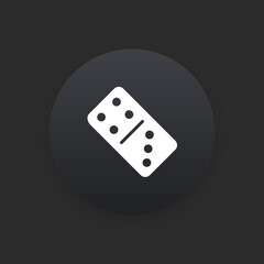 Dice -  Matte Black Web Button