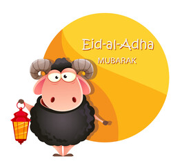Eid al-Adha Mubarak greeting card