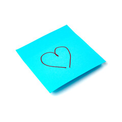 Isolated sticker with the image of the heart symbol on a white background