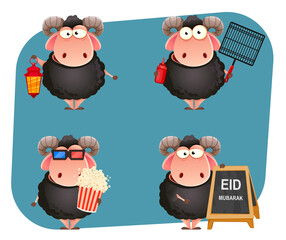 Eid al-Adha Mubarak. Traditional Muslim holiday